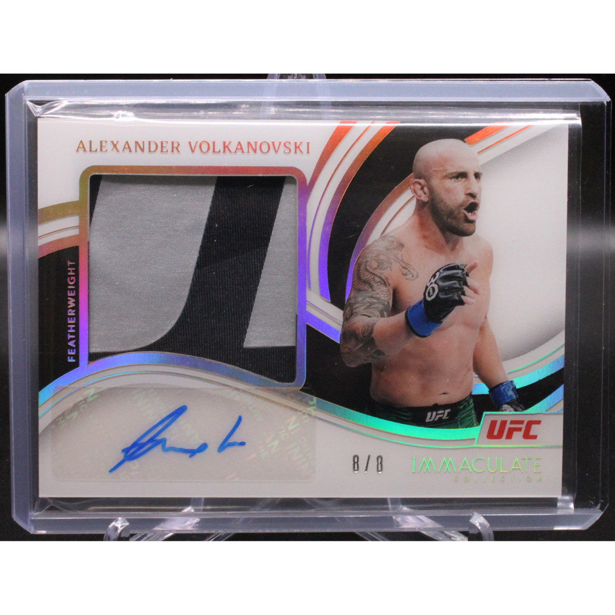 UFC MMA Panini 2022 Panini Immaculate UFC - Alexander Volkanovski Pm-Avk - Premium Mem Auto Acetate 8/8