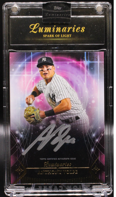 Baseball Topps 2024 Topps Luminaries Baseball - Anthony Volpe Sla-Av - Spark Of Light Auto /25