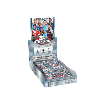 2025-26 Topps Uefa Club Competitions Chrome Soccer Hobby Box