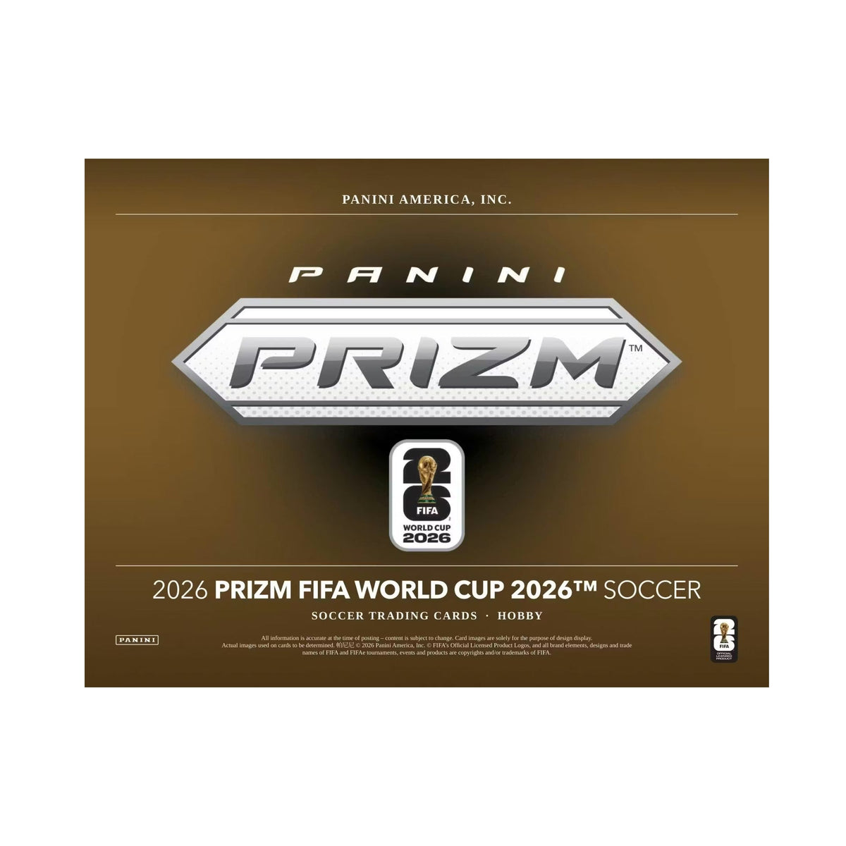 2026 Panini Prizm World Cup Soccer Hobby Blaster 20 Box Case