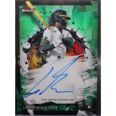Baseball Topps 2024 Topps Finest Baseball - Lawrence Butler Fb-Lb - Green Auto /75