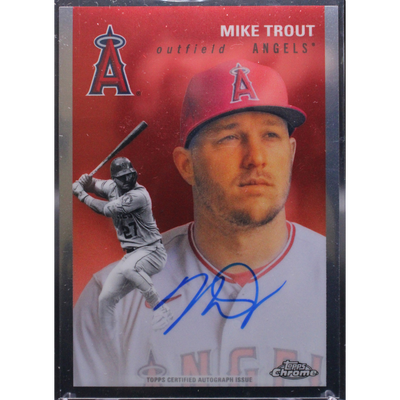 Baseball Topps 2023 Topps Chrome Platinum Baseball - Mike Trout Cpa-Mt - Base Auto