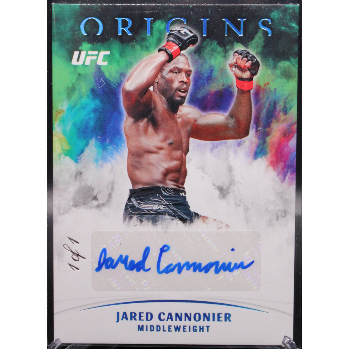 UFC MMA Panini 2022 Panini Chronicles UFC - Jared Cannonier Oa-Jcn - Teal Ice 1/1