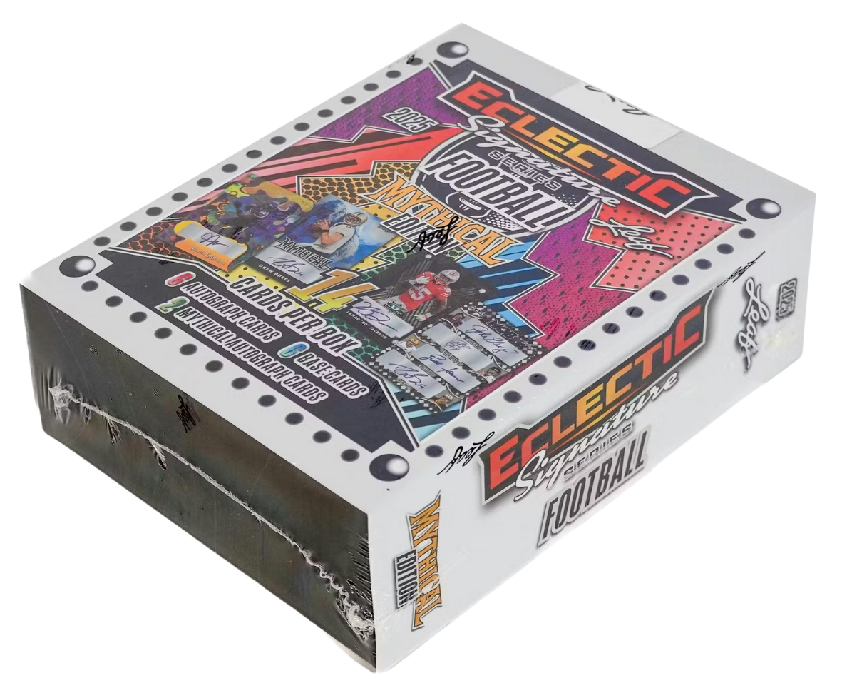 Sports 2025 Leaf Eclectic Signature Series Football Mythical Hobby Box