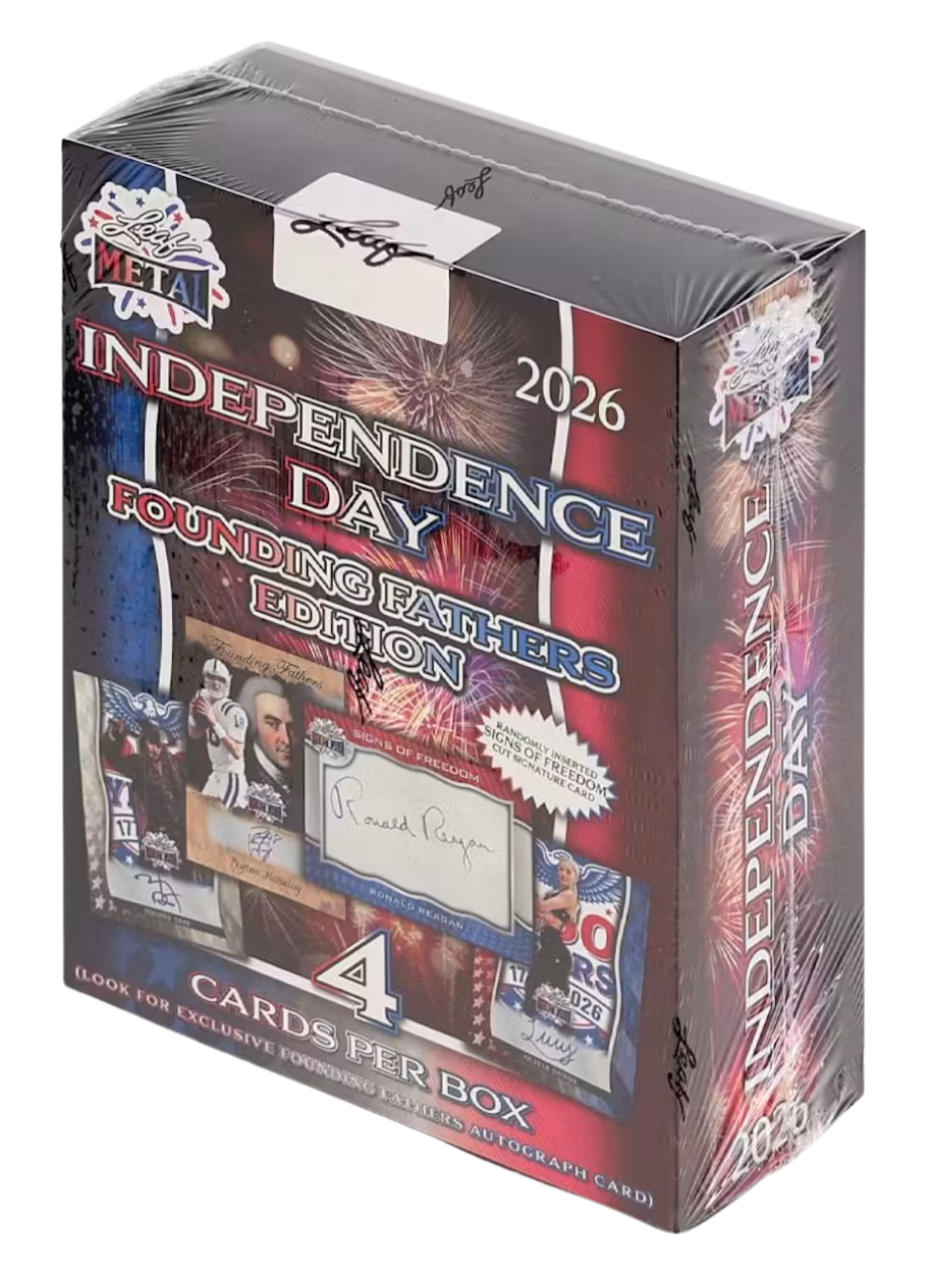 Pokémon 2026 Leaf Metal Independence Day Founding Fathers Box