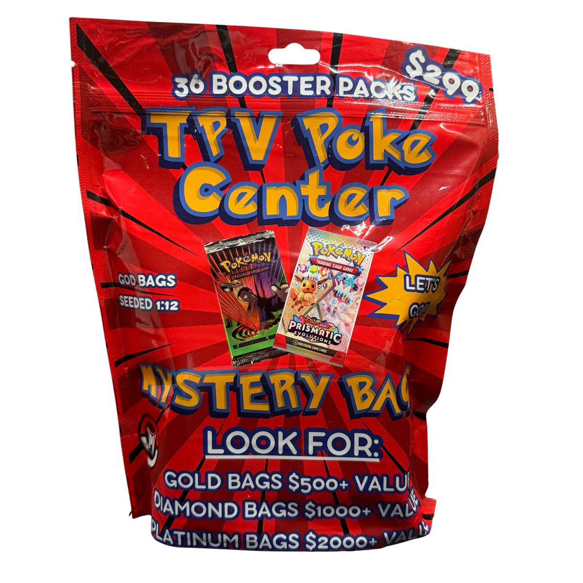 Pokémon Pokemon $299 Mystery Bag By Tpv Poke - Includes 36 Packs