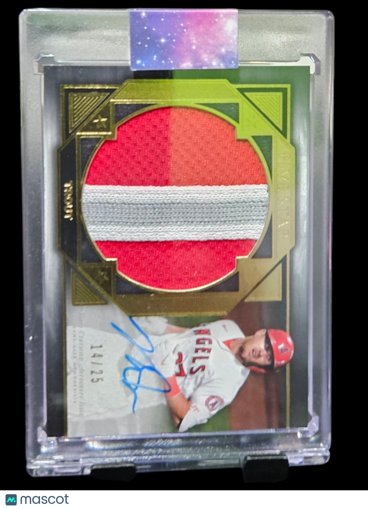 2022 Topps Five Star Mike Trout #Fsa-Mt Autograph Jumbo Patch 14/25