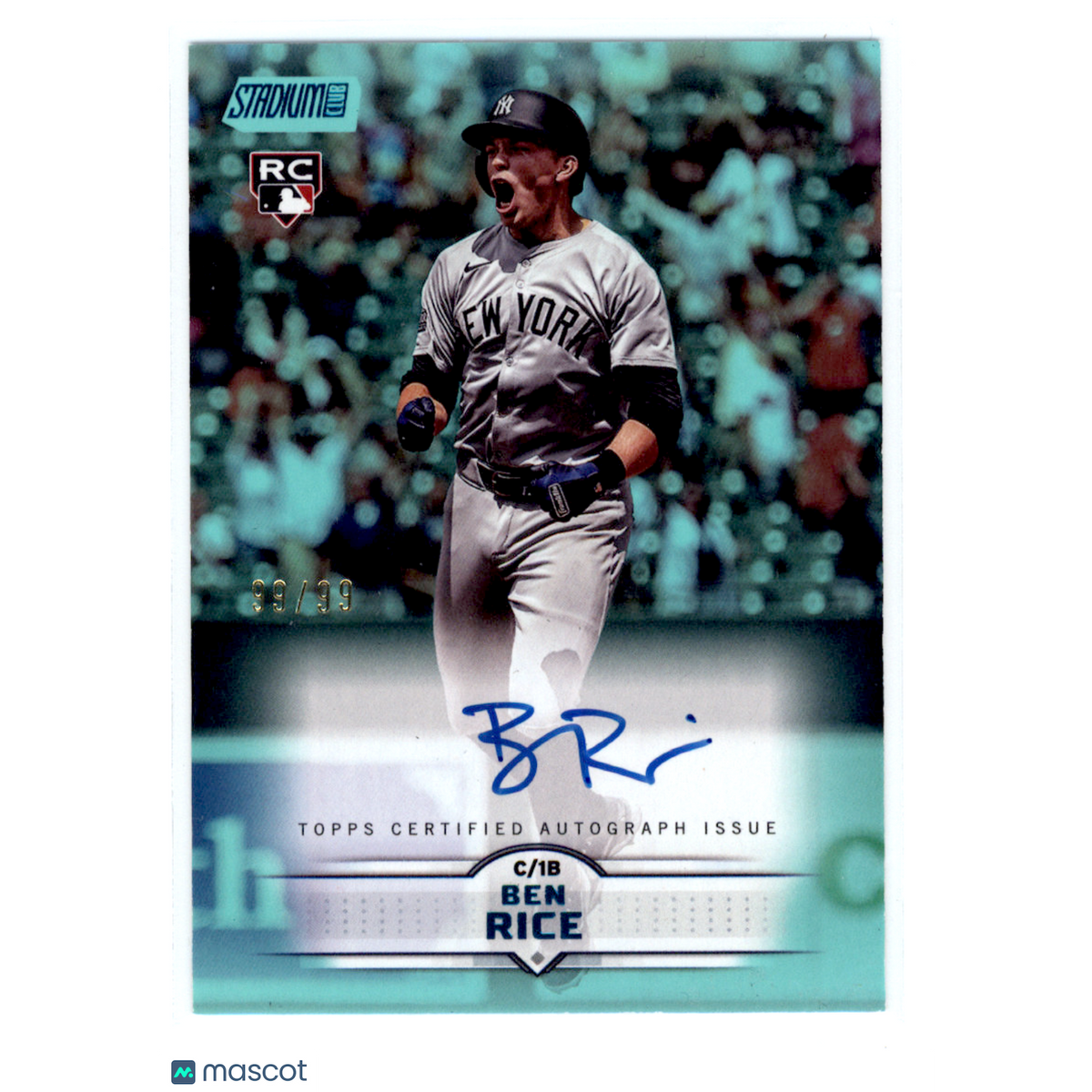 Baseball Topps 2025 Topps Stadium Club Ben Rice #Scba-Br