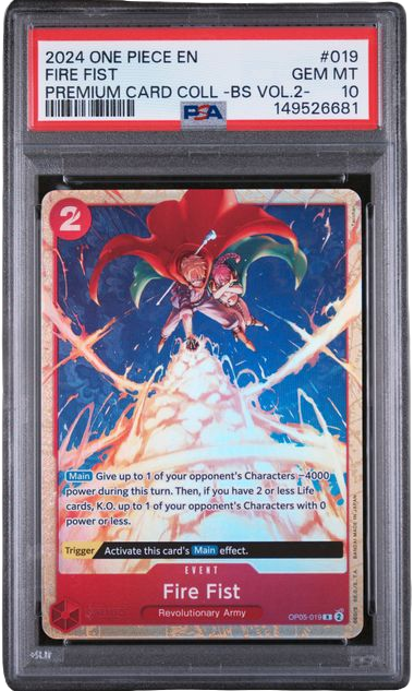 One Piece TCG PSA 10 Fire Fist Best Selection Vol.2