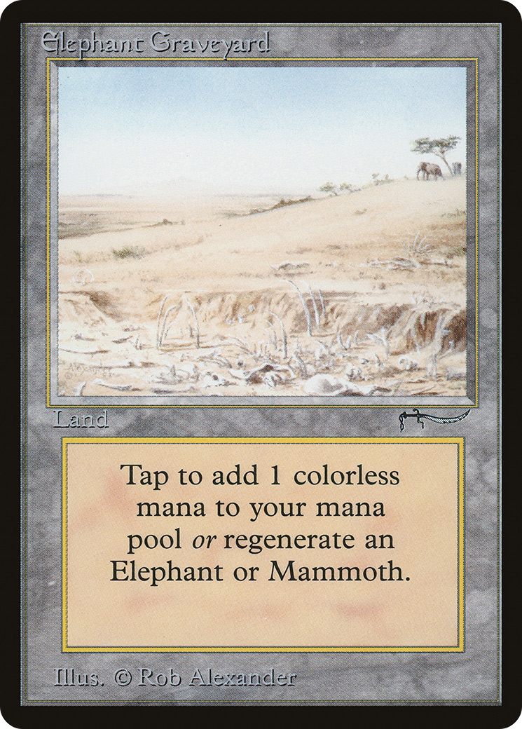 Magic The Gathering Elephant Graveyard - Arabian Nights (Arn)