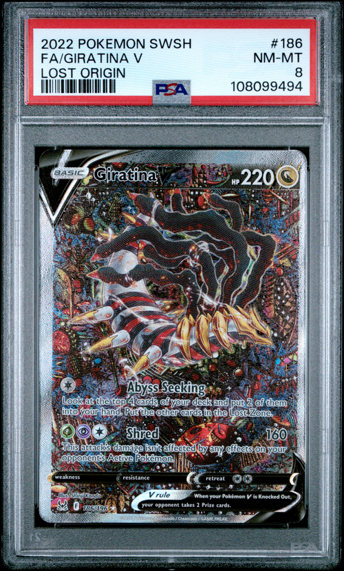 Pokémon PSA 8 Fa/Giratina V Lost Origin