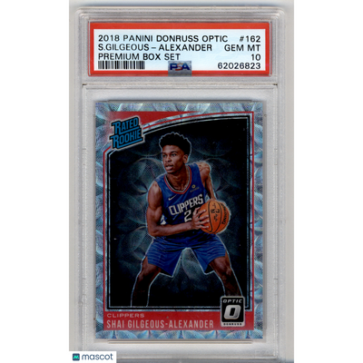 Basketball Panini 2018 Panini Donruss Optic S. Gilgeous-Alexander #162 Premium Box Set PSA 10