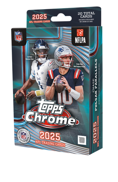 2025 Topps Chrome Football Hanger 64 Box Case