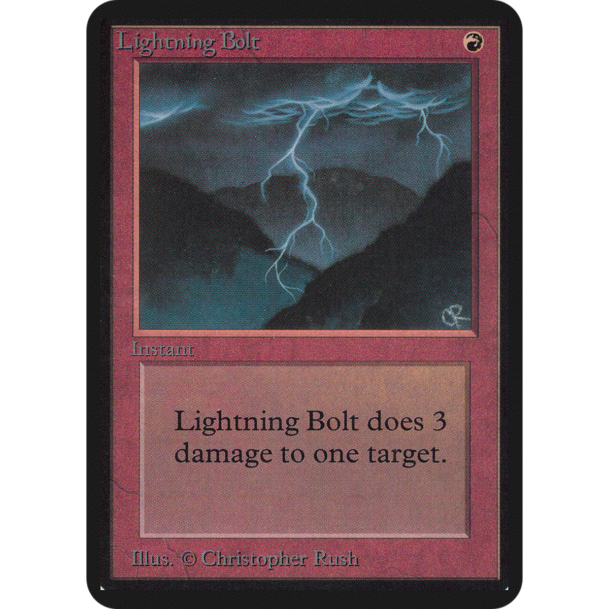 Magic The Gathering Lightning Bolt [Limited Edition Alpha]