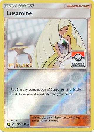 Sports Lusamine 153a/156 (1st Place League Challenge) Sealed
