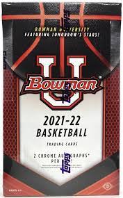 Basketball Topps 2021-22 Bowman University Basketball Hobby 12 Box Case