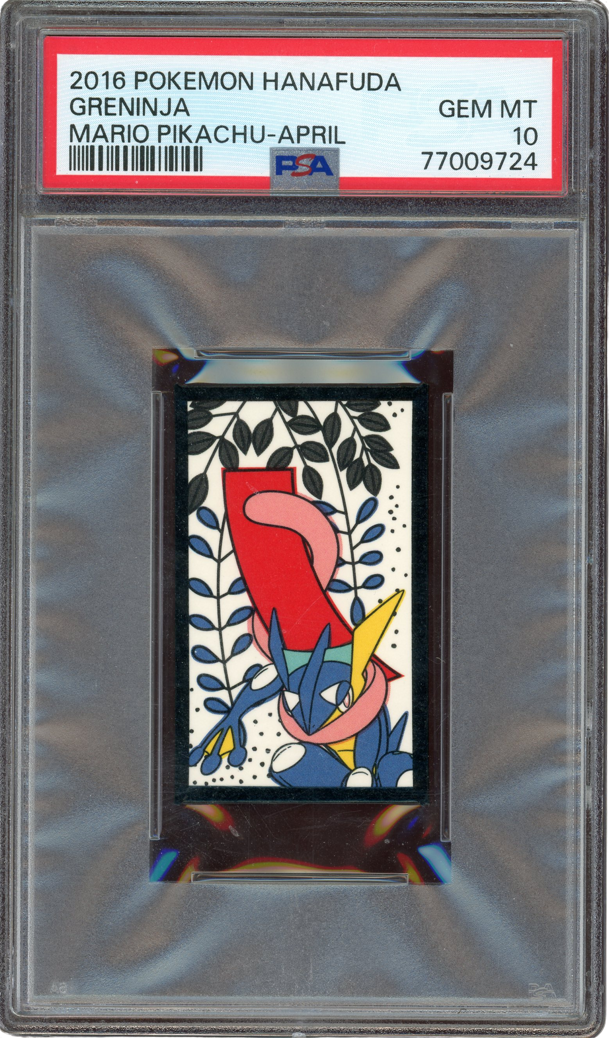 Pokémon PSA 10 Greninja Hanafuda Mario Pikachu-April