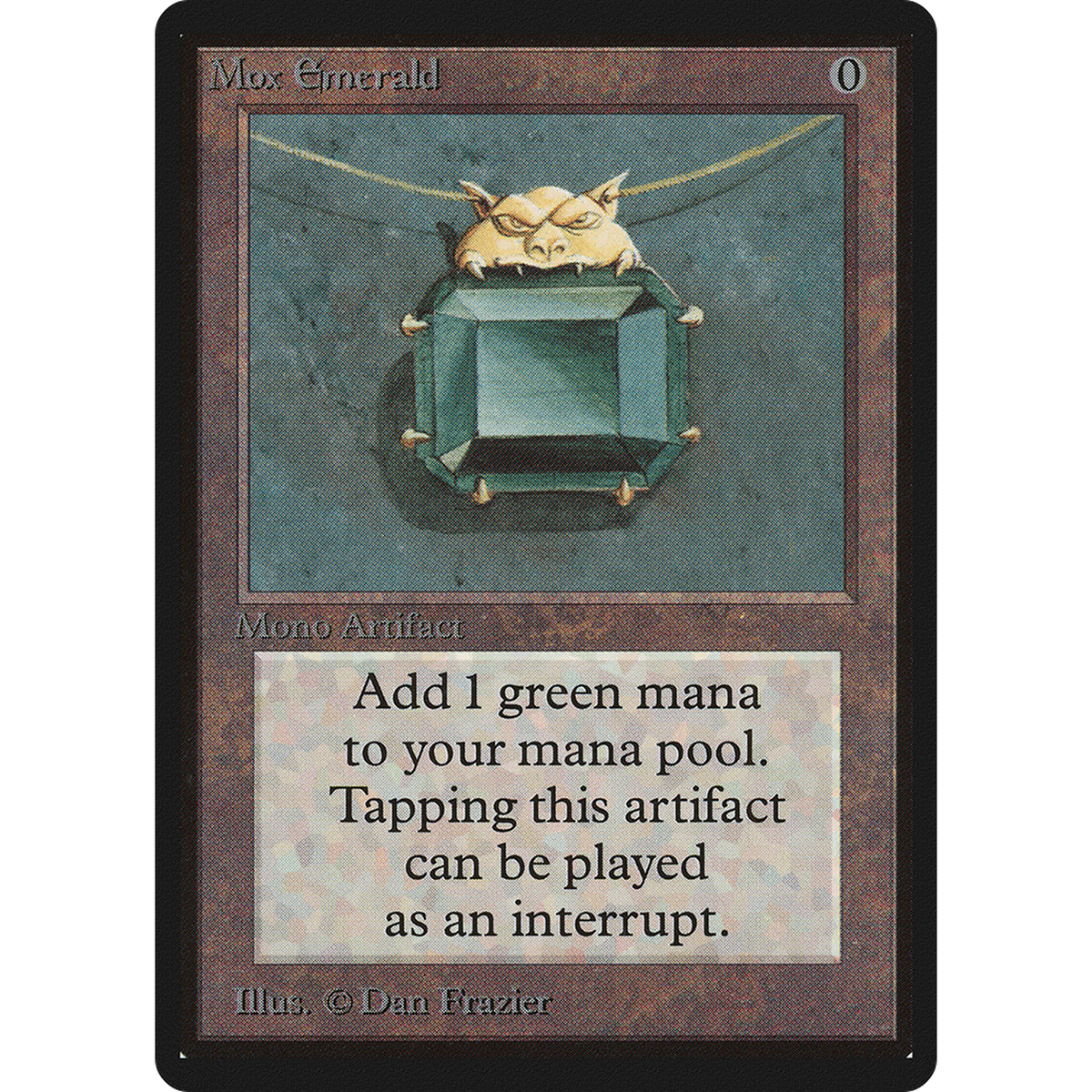 Magic The Gathering Mox Emerald [Limited Edition Beta]