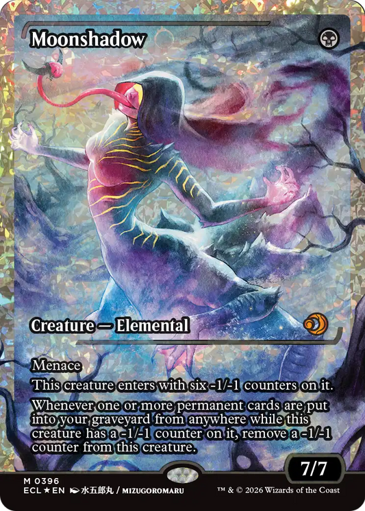 Magic The Gathering Moonshadow (0396) (Showcase) (Fracture Foil) - Lorwyn Eclipsed (Ecl)