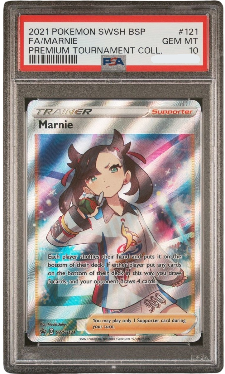 Pokémon PSA 10 Fa Marnie Premium Tournament Collection