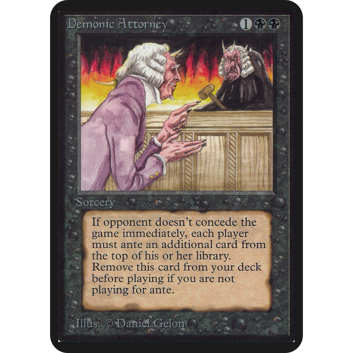 Magic The Gathering Demonic Attorney [Limited Edition Alpha]
