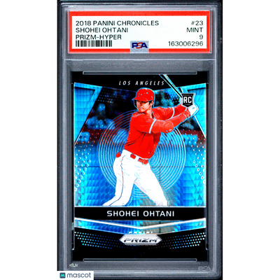 Baseball Panini 2018 Panini Chronicles Prizm Shohei Ohtani #23 Hyper PSA 9
