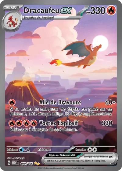 Pokémon Dracaufeu EX - 199/165 - Illustration SPéCiale Rare Alternative French