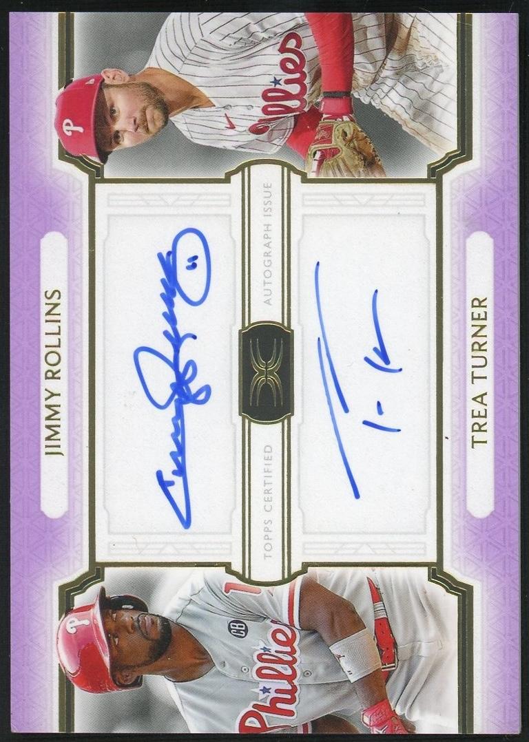 Pokémon Panini 2021 Topps Definitive Collection Dac-Rt Jimmy Rollins Trea Turner Definitive Collection /5 Philadelphia Phillies Auto