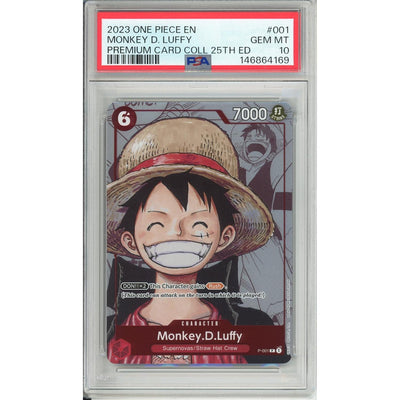 One Piece TCG One Piece Graded: Monkey D Luffy P-001 25th Anniversary Promo (2023) PSA 10
