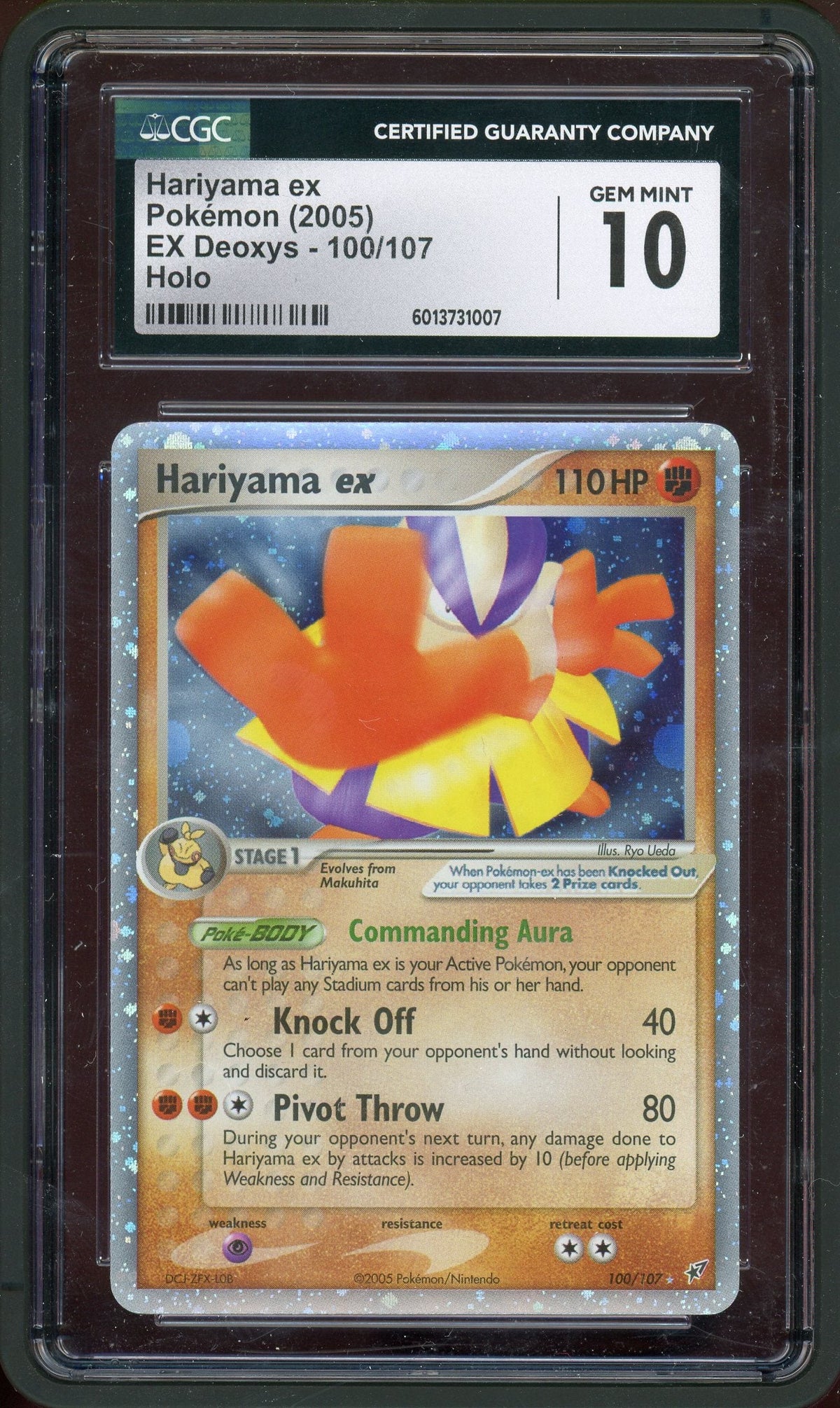 Pokémon CGC 10 Hariyama EX Holo