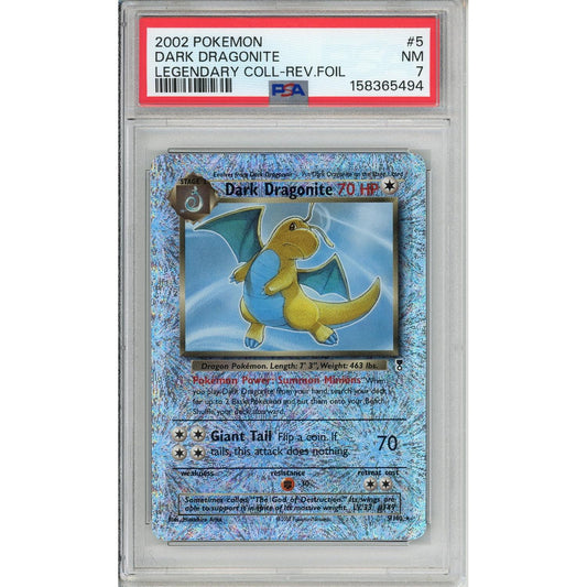 Pokémon Pokemon Graded: Dark Dragonite 5/110 Legendary Collection (2002) Rev. Foil PSA 7