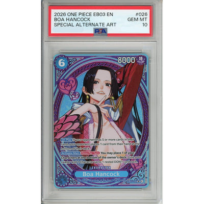 One Piece TCG One Piece Graded: Boa Hancock Eb03-026 Special Alternate Art PSA 10