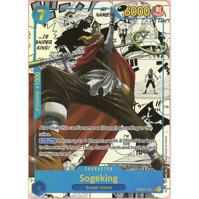 One Piece TCG One Piece Single: Sogeking Op03-122 Manga Alt Art Pillars Of Strength NM