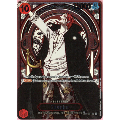 One Piece TCG One Piece Single: Shanks Op09-004 Carrying On His Will (Silver) LP