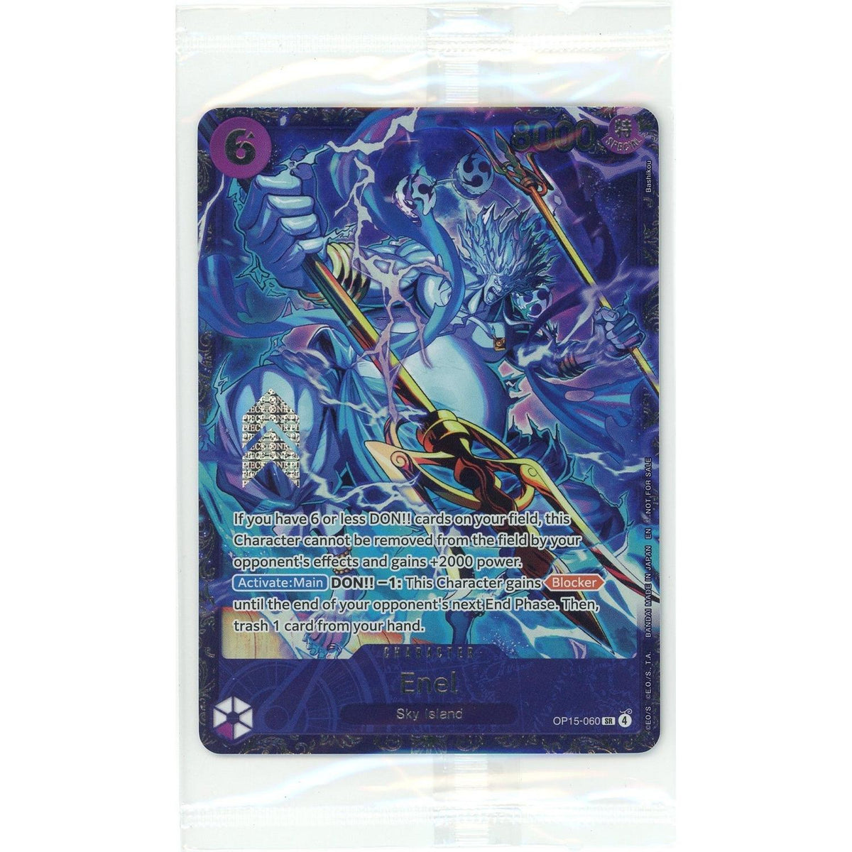 One Piece TCG One Piece Single: Enel Op15-060 Treasure Cup May 2026 Sealed Promo NM