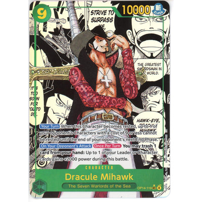 One Piece TCG One Piece Single: Dracule Mihawk Op14-119 NM