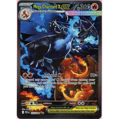 Pokémon Pokemon Single: Mega Charizard X EX 125/94 Phantasmal Flames (2025) SIR NM