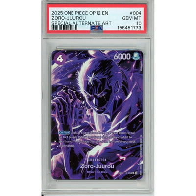 One Piece TCG One Piece Graded: Zoro-Juurou St18-004 Legacy Of The Master (2025) Special Alt Art PSA 10