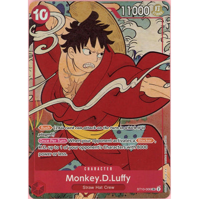 One Piece TCG One Piece Single: Monkey D. Luffy St10-006 Anniversary Set LP/MP