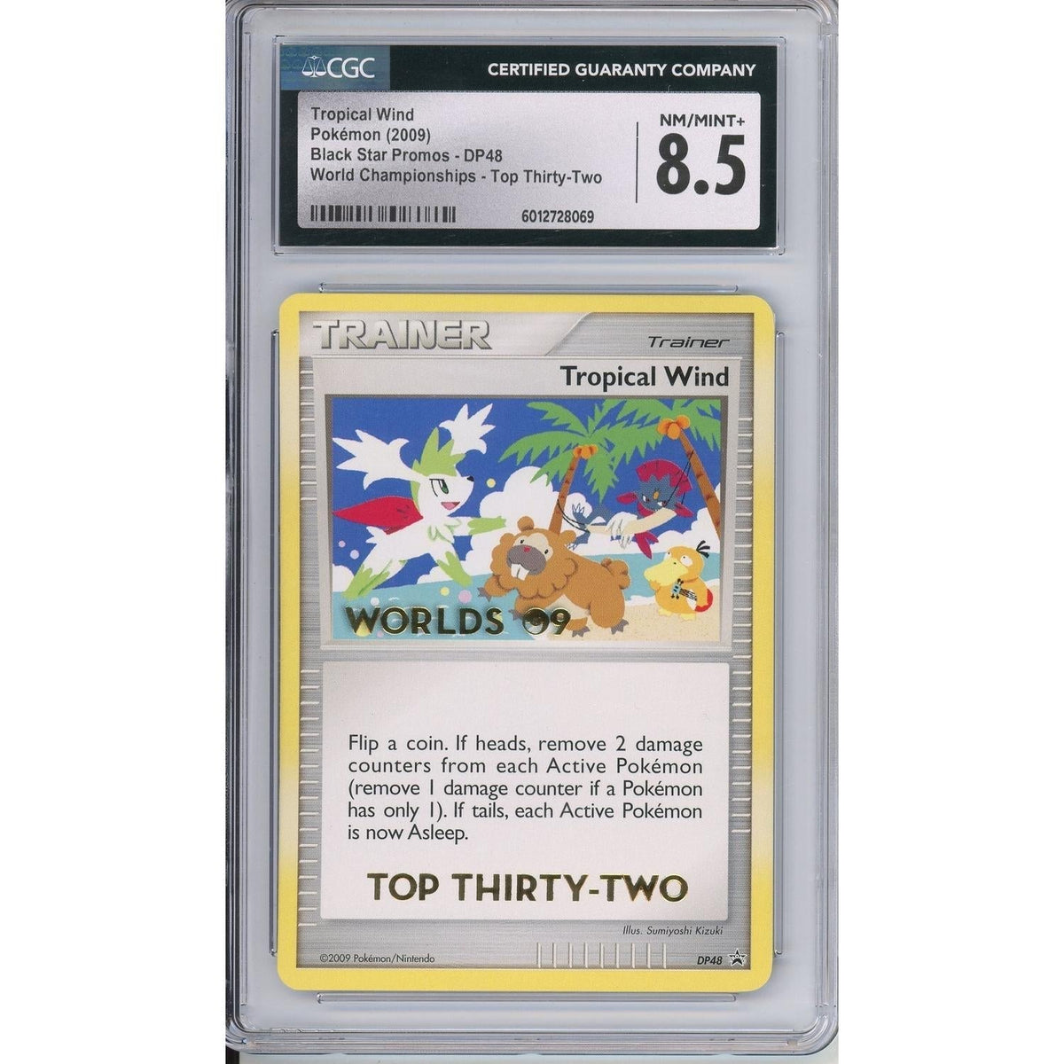 Pokémon Pokemon Graded: Tropical Wind #Dp48 Black Star Promo World Championships 2009 Top Thirty-Two CGC 8.5