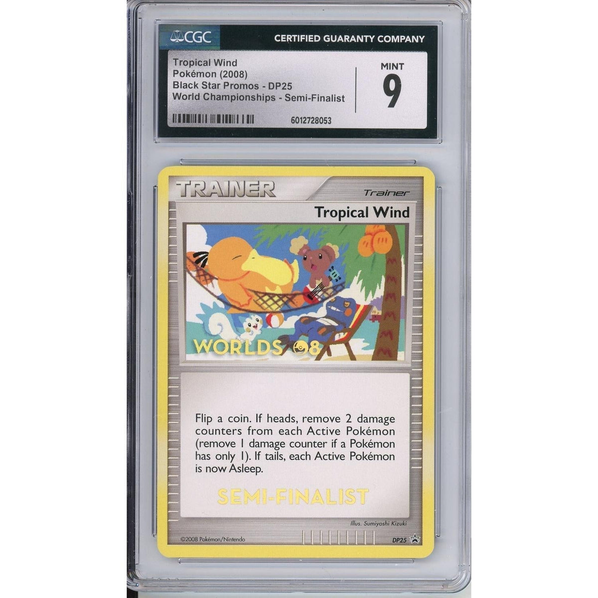 Pokémon Pokemon Graded: Tropical Wind #Dp25 Black Star Promo World Championships 2008 Semi-Finalists CGC 9