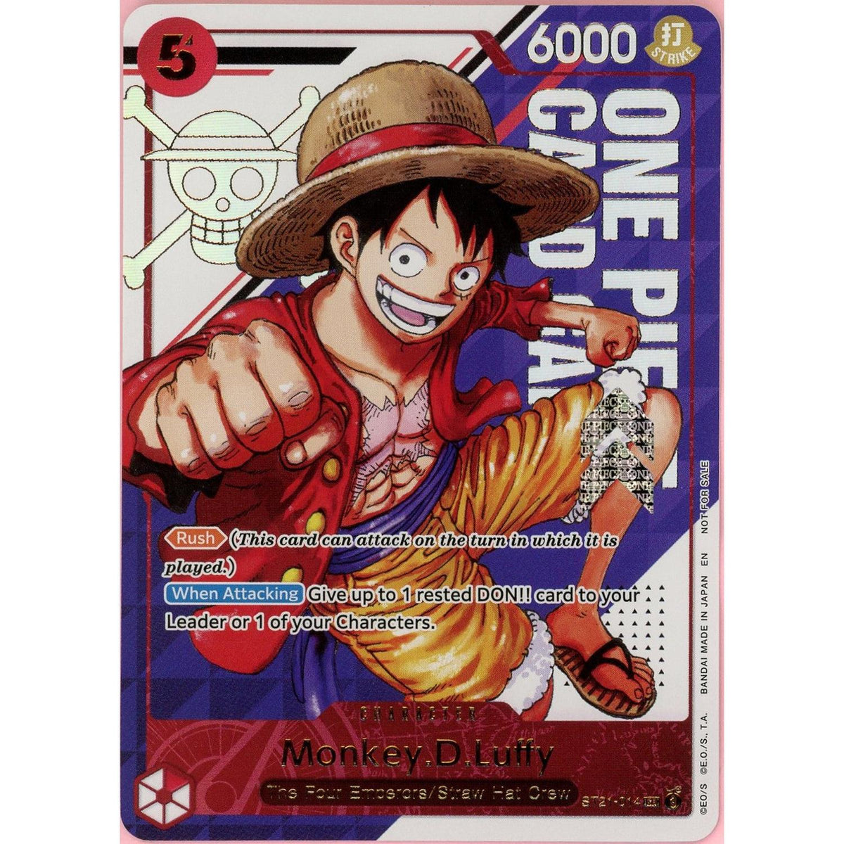 One Piece TCG One Piece Single: Monkey D. Luffy St21-014 3rd Anniversary Cp Pack NM