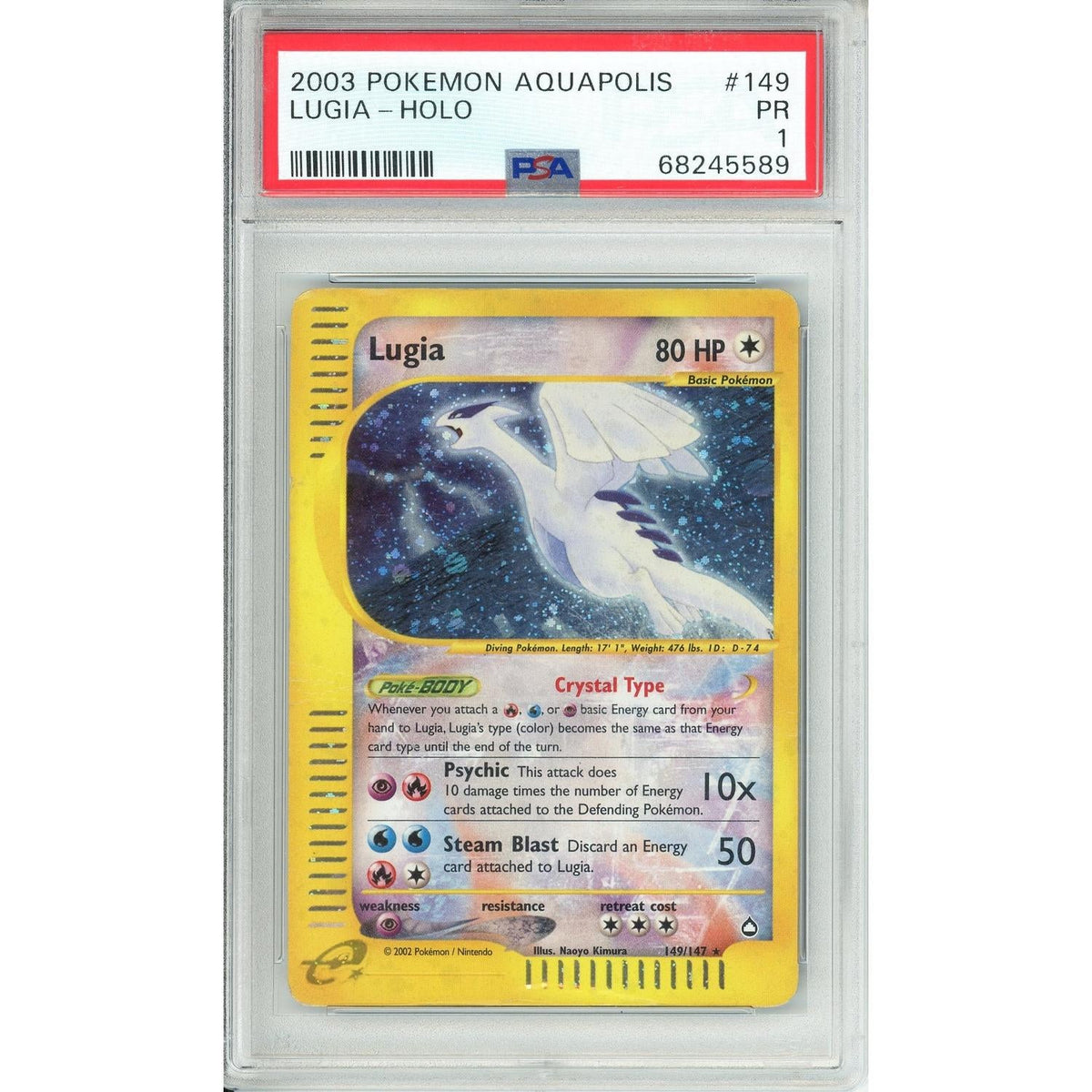 Pokémon Pokemon Graded: Lugia PSA 1