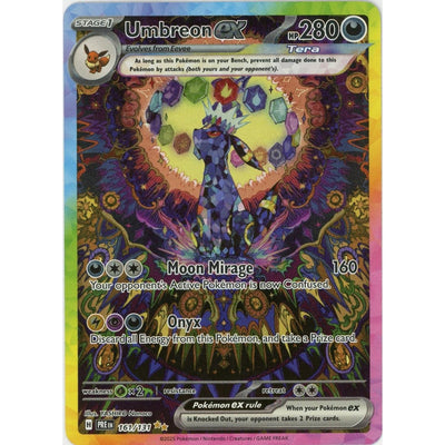 Pokémon Pokemon Single: Umbreon EX 161/131 Prismatic Evolutions SIR Holo NM