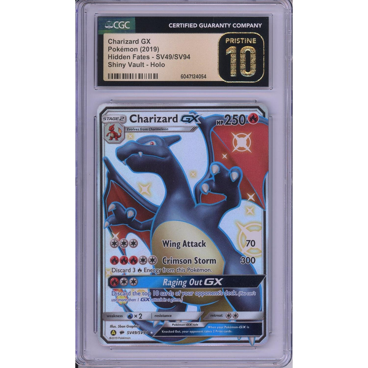 Pokémon Pokemon Graded: Charizard GX CGC Pristine 10