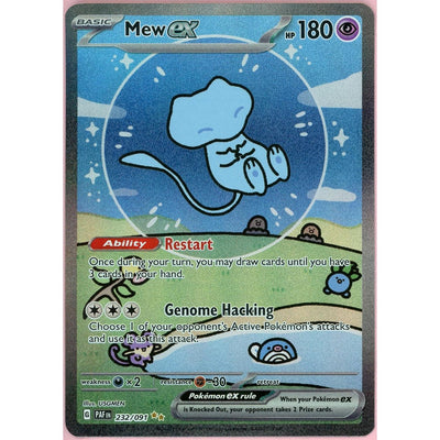 Pokémon Pokemon Single: Bubble Mew EX 232/91 Paldean Fates (2024) SIR Holo NM