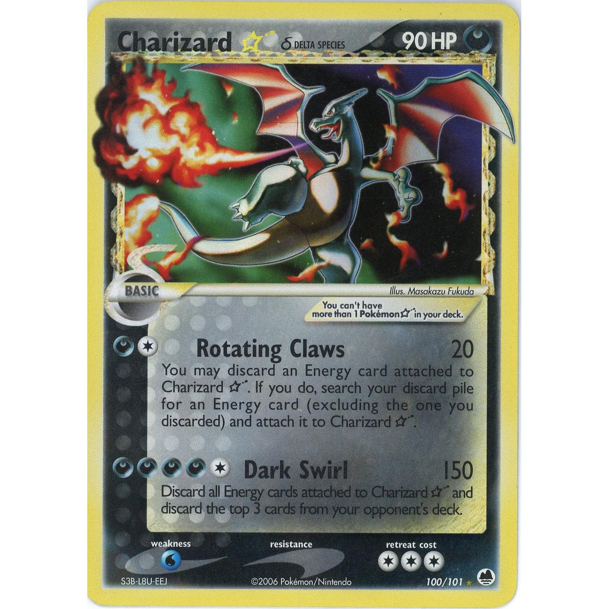 Pokémon Pokemon Single: Charizard Gold Star 100/101