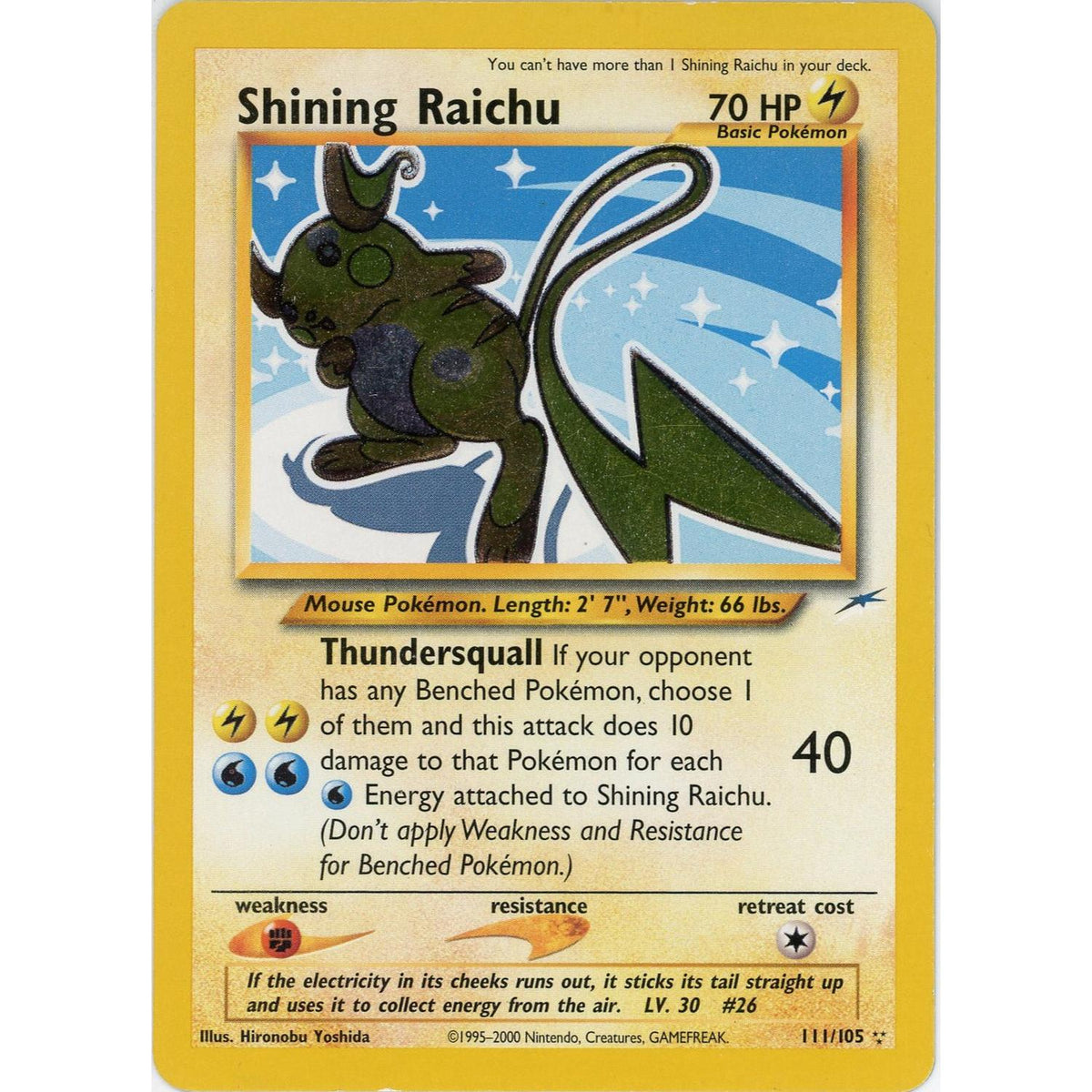 Pokémon Pokemon Single: Shining Raichu 111/105