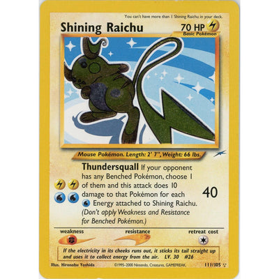 Pokémon Pokemon Single: Shining Raichu 111/105