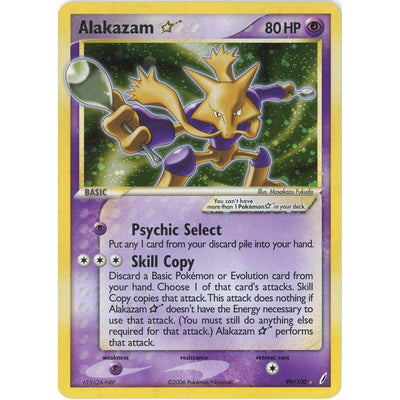 Pokémon Pokemon Single: Alakazam Gold Star 99/100